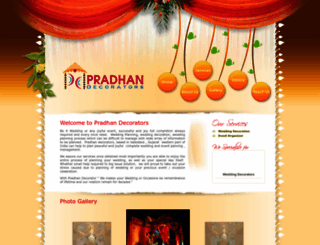 pradhandecorators.com screenshot