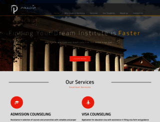 pradipstudyoverseas.com screenshot