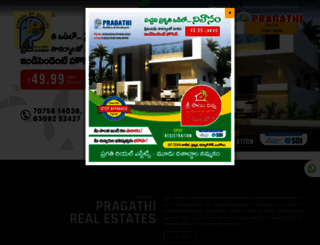 pragathirealestates.com screenshot