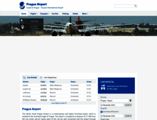 pragueairport.org screenshot