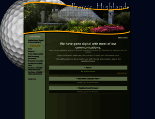 prairiehighlands.org screenshot