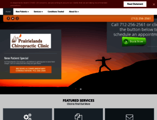 prairielandschiropractic.com screenshot