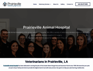 prairievilleanimalhospital.com screenshot