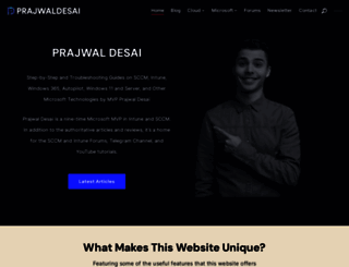 prajwaldesai.com screenshot