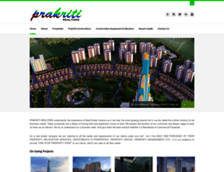 prakritirealtors.com screenshot