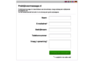 praktijkvoormassage.nl screenshot