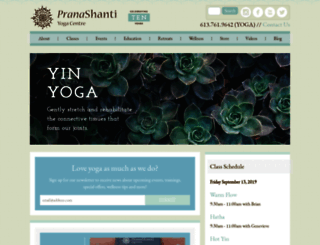 pranashanti.com screenshot