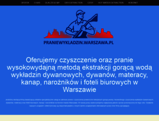 praniewykladzin.warszawa.pl screenshot