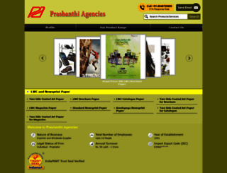 prashanthiagencies.com screenshot
