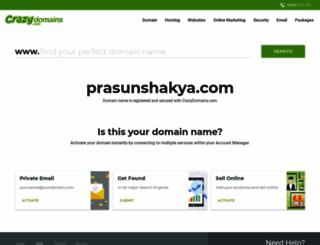 prasunshakya.com screenshot