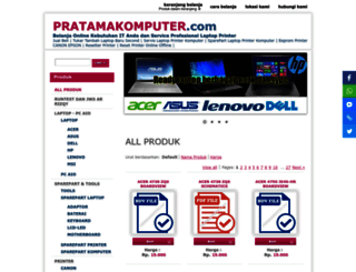 pratamakomputer.com screenshot