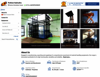 prathamhydraulics.com screenshot