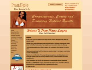 prattplasticsurgery.com screenshot