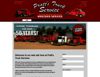 prattstruckservice.com screenshot