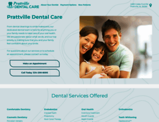prattvilledentalcare.com screenshot