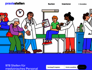 praxisstellen.ch screenshot