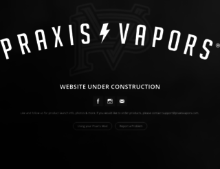 praxisvapors.com screenshot