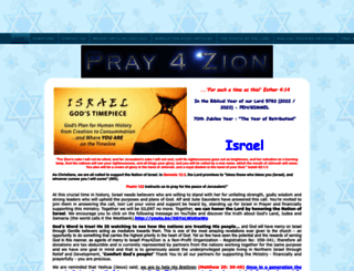 pray4zion.org screenshot