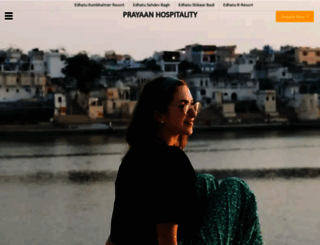 prayaanhospitality.com screenshot
