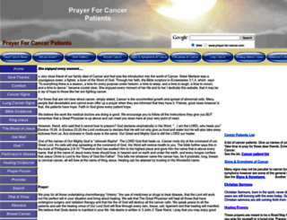 prayer-for-cancer.com screenshot