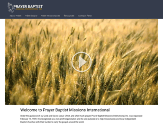 prayerbaptistmissions.com screenshot