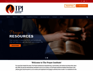prayerinstitute.com screenshot