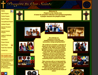 prayerstooursaints.com screenshot