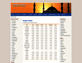 prayertime.net screenshot