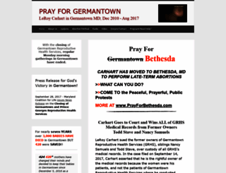 prayforgermantown.com screenshot