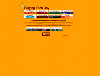 prayingeachday.org screenshot