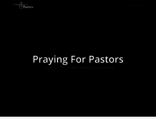 prayingforpastors.com screenshot