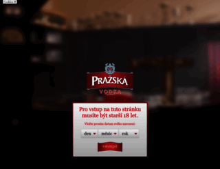 prazskavodka.cz screenshot