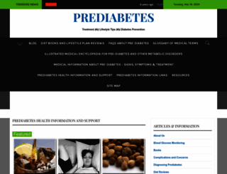 pre-diabetes.com screenshot
