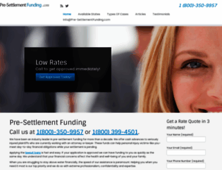 pre-settlementfunding.com screenshot