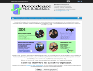 precedence.co.uk screenshot