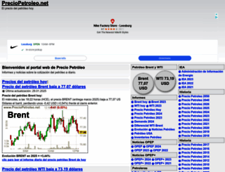 preciopetroleo.net screenshot