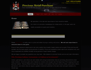 preciousmetalpurchase.com screenshot