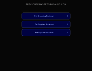 preciouspawspetgrooming.com screenshot