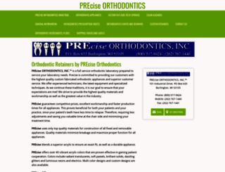 preciseorthodontics.com screenshot