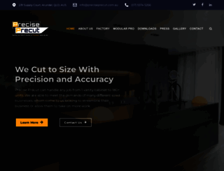 preciseprecut.com.au screenshot