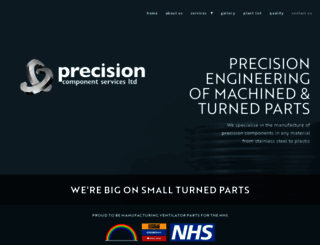 precision-components.co.uk screenshot