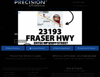 precisionautoservice.com screenshot