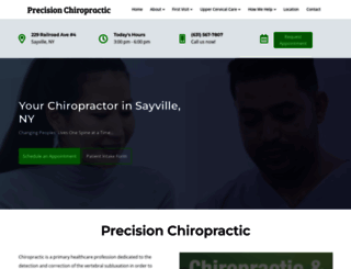 precisionchiropracticny.com screenshot