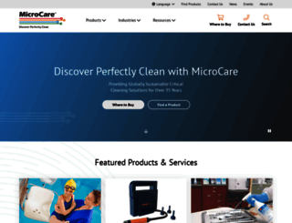 precisioncleaners.microcare.com screenshot