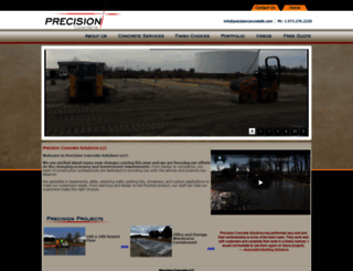 precisionconcretellc.com screenshot