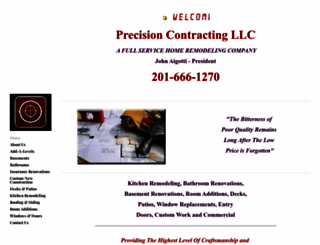 precisioncontractingllc.com screenshot