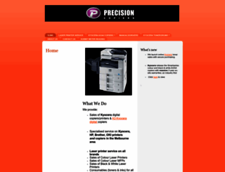 precisioncopiers.com.au screenshot
