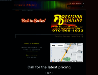 precisiondetailingandglass.com screenshot