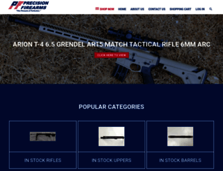 precisionfirearms.com screenshot