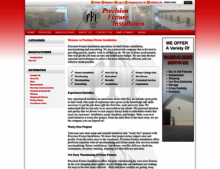 precisionfixtureinstallation.com screenshot